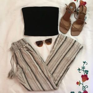 Striped boho pants